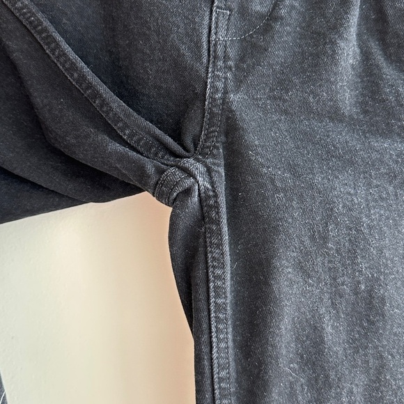 Everlane The Wide Leg Button-Fly Jeans, Black, Size 24 Regular - Picture 10 of 16